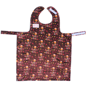 Bib-On, Full-Coverage Bib And Apron Combination For Infant, Baby, Toddler Ages 0-4 (Cupcakes)