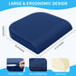 Tranquilrelax Large Seat Cushion, Memory Foam Cushion For Long Sitting Hours On Office Chair, Home & Car, Non-Slip Chair Pad For