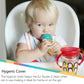 Nuby 2Pk Ez Squee-Z Silicone Self Feeding Baby Food Dispenser, 2-Pack, Aqua And Green