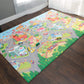Baby Care Play Mat (Large, Playful - Zoo Town) 82 x 55 Original One-Piece Reversible Rollable Waterproof Play Mat for Infant