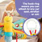 Lamaze Freddie the Firefly Clip On Car Seat and Stroller Toy - Soft Baby Hanging Toys - Baby Crinkle Toys with High Contrast Col