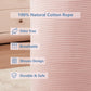 Mojoscend 80L Extra Large Pink Hamper Laundry Basket For Baby Girls Tall Nursery Hamper For Kids Woven Rope Clothes Basket For L