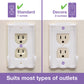 Dreambaby Extra-Large Dual Fit Outlet Plug Cover - Electrical Socket Guard For Standard And Decora - White - Model L945