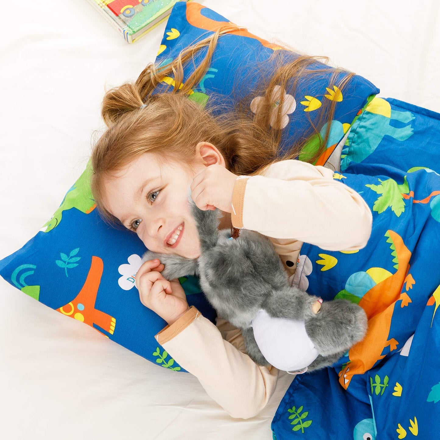 Toddler Pillow With 100% Organic Cotton Pillowcase 14X19, Cottonblue Kids Bedding Pillow For Sleeping, Machine Washable, Boys Pi