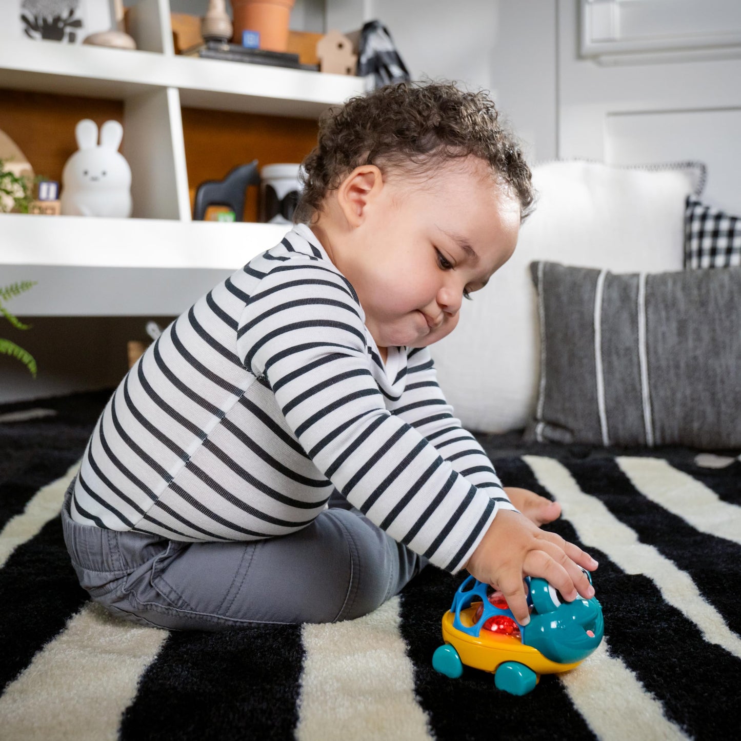 Baby Einstein Curious Car Neptune Oball Toy Car & Rattle, Ages 3 Months and Up