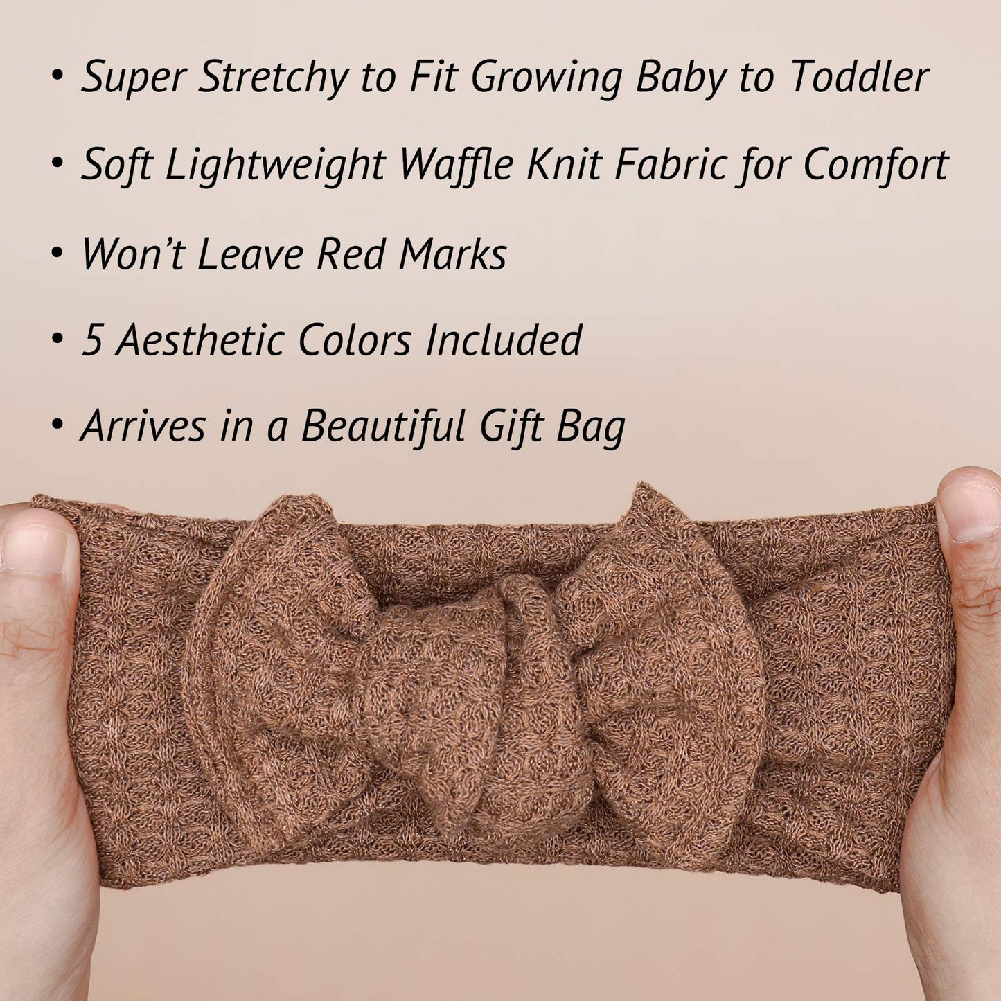 Ueesum Baby Girls Headbands With Bows Infant Toddler Headwrap Hair Accessories