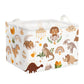 Clastyle Large Boho Dinosaur Boy Basket Rectangle Sleeping Dino Clothes Basket For Bedroom Kid Rainbow Gift Toy Chest Baby Showe