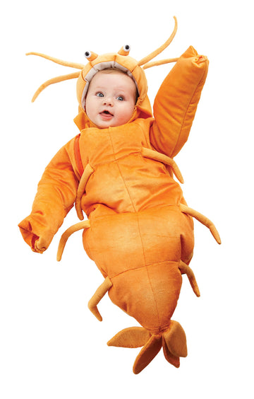 Underwraps Costumes Baby'S Shrimp Bunting, Orange, Infant