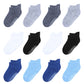 Hyzgb Toddler Socks Boys With Non Slip Grips 3T-4T-5T 12 Pairs Cotton Ankle Gripper Socks For Toddler Little Kids 3-4-5 Years Ol