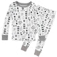 Honestbaby Baby Organic Cotton 2-Piece Snug Fit Pajama Set, Pattern Play, 5T