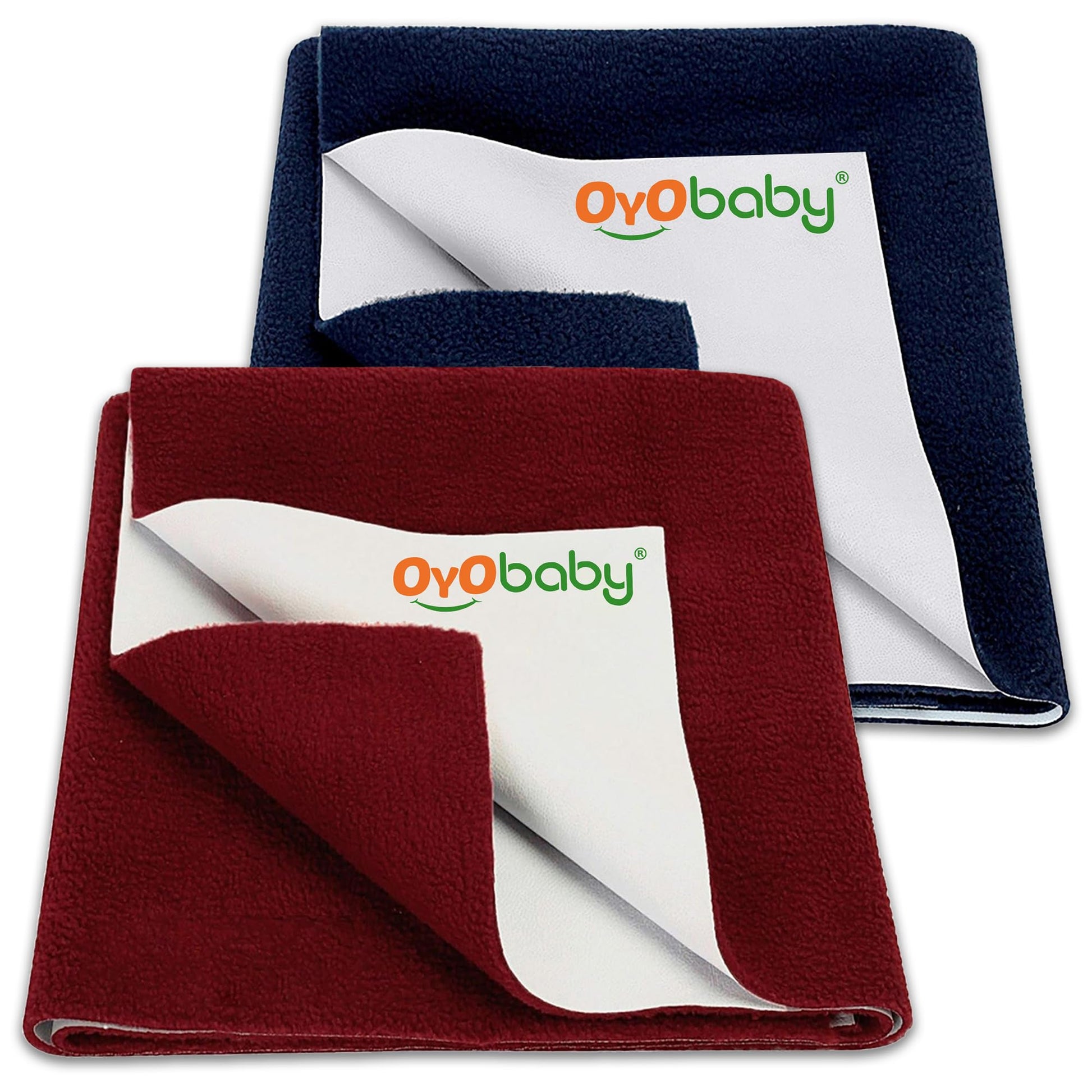 Oyo Baby Extra Absorbent Waterproof Baby Dry Sheet Small Size (70X50Cm)  Pack Of 2  Quick Dry Sheet For Bed Protector, Soft & 
