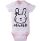 Gerber Baby Girl'S 8-Pack Short Sleeve Onesies Bodysuits, Pink Bunny, Preemie