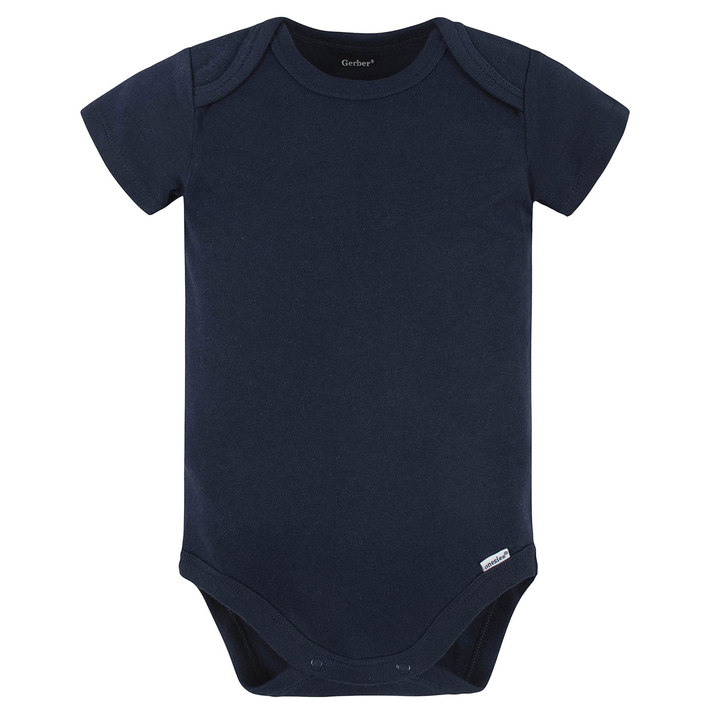 Gerber Unisex Baby 5 Pack Onesies Multi-Packs Bundle Interlock 180 Gsm Shirt, Navy, 24 Months Us