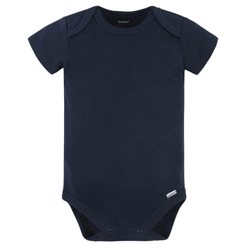 Gerber Unisex Baby 5 Pack Onesies Multi-Packs Bundle Interlock 180 Gsm Shirt, Navy, 24 Months Us