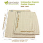 OsoCozy Organic Cotton Prefold Cloth Diapers Traditional Fit Small 4x8x4 Layering (6pk) - Super-Soft, Thick, Absorbent and Durab