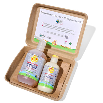 California Baby Super Sensitive Shampoo & Bodywash + Hair Conditioner | 100% Plant-Based | Hypoallergenic | 19Oz Fragrance Free