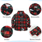 Disaur Toddler Boy Wedding Guest Outfit Short Sleeve Christmas Red Plaid Flower Dress Shirt Bow Tie Suspender Green Pants Baby F