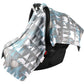 Baby Car Seat Canopy Cover - White Bear And Trees