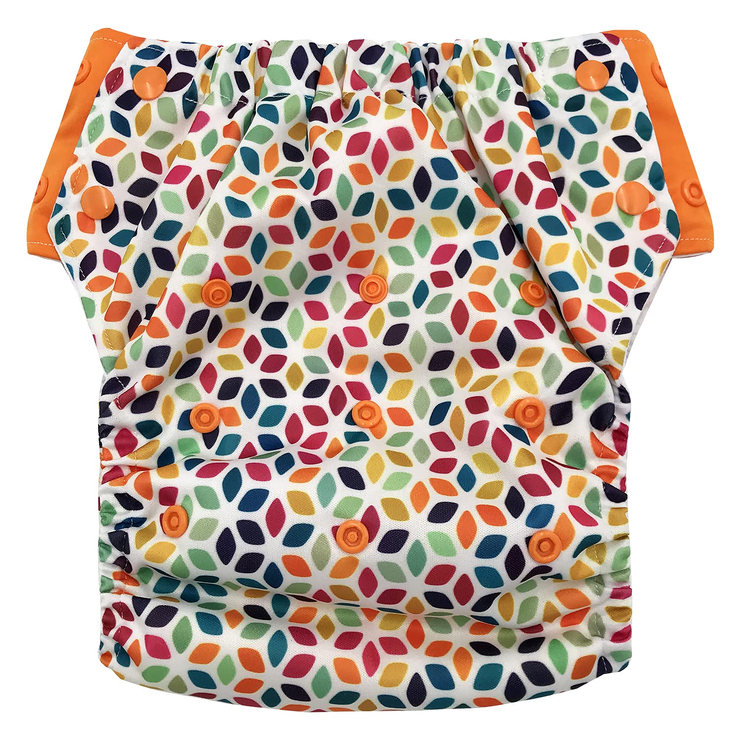 Hybrid Cloth Diaper - Reusable Training Pants, Swim Diaper, Special Needs Briefs, Fits From Baby Up To 10 Years (Size 3, Mosaic)