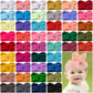 Hoteam 50 Pcs Baby Girls Large Bows Headbands 6.3 Inch Soft Wide Turban Baby Headbands Elastic Nylon Hairbands Hair Accessories