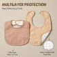 Poikshark Muslin Baby Bibs For Unisex Boys Girls, Soft Cotton Baby Drool Bibs, Drooling And Teething Bibs For Infant, Newborn