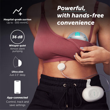 Elvie Stride 2 | Single Electric Breast Pump - Hospital-Grade Suction - Wearable Breast Pump - Breast Feeding Essentials