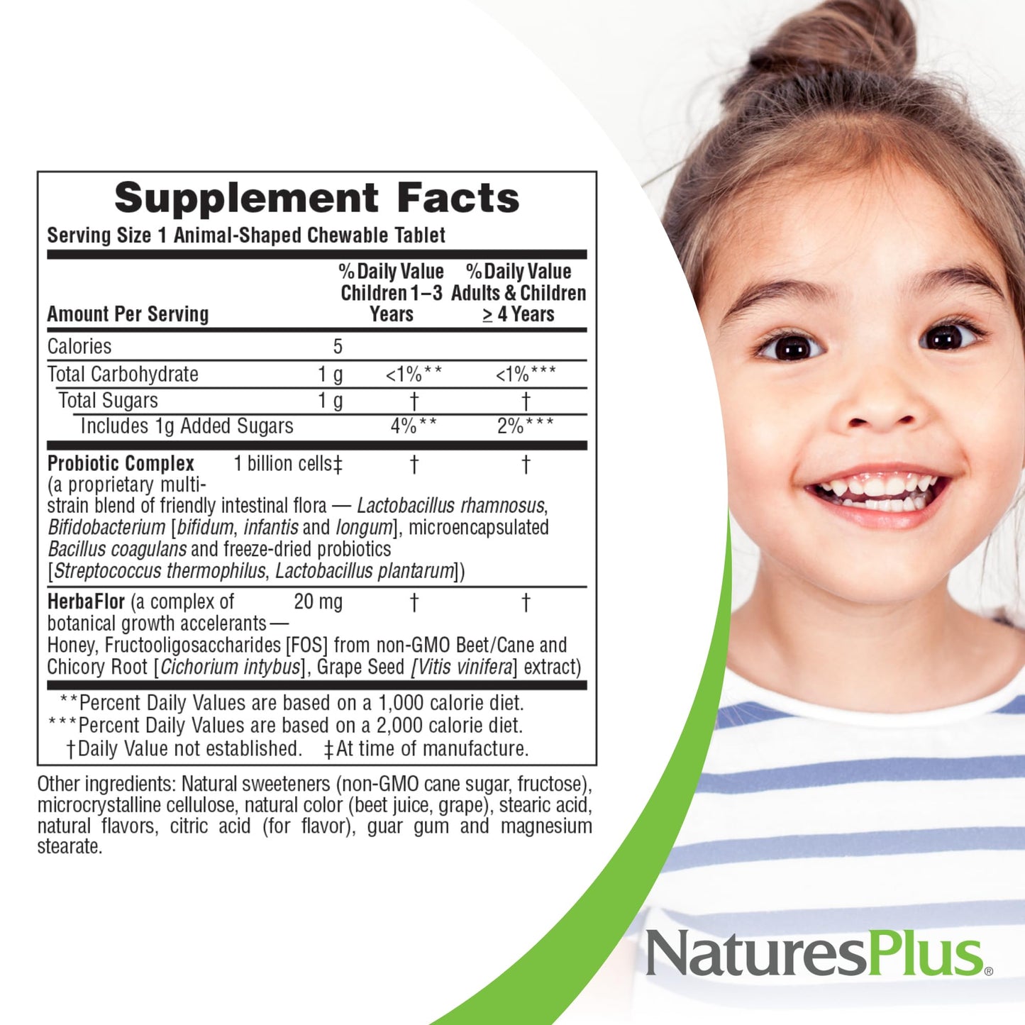 Naturesplus Animal Parade Acidophikidz, Berry Flavor - 90 Chewable, Animal-Shaped Tablets - Pack Of 2 - With Probiotics, Fos & G