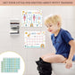 Llama Potty Training Sticker Chart, 20 Potty Charts With 432 Round Stickers & 1 Instruction Sheet, Potty Reward Sticker Chart Fo