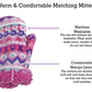 Nice Caps Toddler Baby Winter Hat Mitten Set - Kids Boys Girls Gloves Fleece Sherpa Lined (Fair Isle Print, 4-7 Years)
