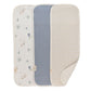 Crane Baby Muslin Baby Burp Cloths, Lightweight Absorbent Burp Cloth, Sea Life Jellyfish, Set of 3, 7    x 20   , Newborn Baby E
