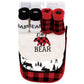Hudson Baby Unisex Baby Cotton Bib And Sock Set, Baby Bear Plaid, One Size