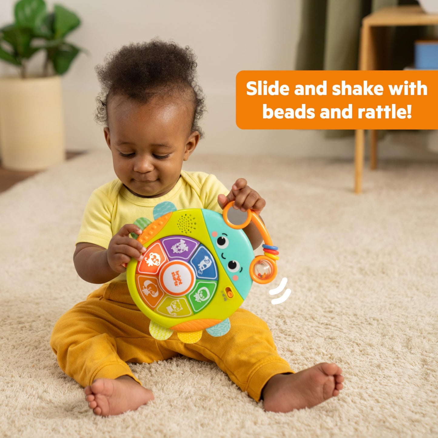 Bright Starts Safari Surprise Multisensory Toy, Light-Up Electronic Baby Toy with Animal Sounds and Melodies, Press for Cause an