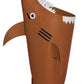 Pikl Kids Shark Laundry Hamper, Brown - 29X16X10 Inches, Portable Toy Storage Basket For Nursery, Bedroom, Bathroom, Boys & Girl