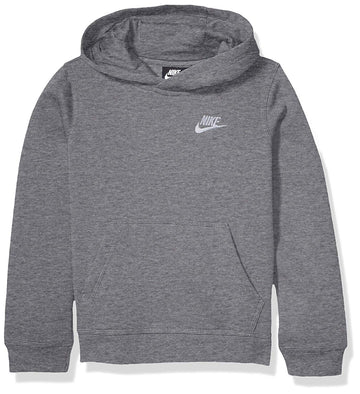 Nike Baby Boy'S Club Fleece Pullover Hoodie (Toddler) Carbon Heather 4T (Toddler)