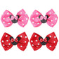 Rcjera Hair Clip, Baby Girl Mouse Ears Hair Bows Clips, 4Pcs Polka Dot Hair Accessory For Baby Kids Girls Women, Mice Hair Acces