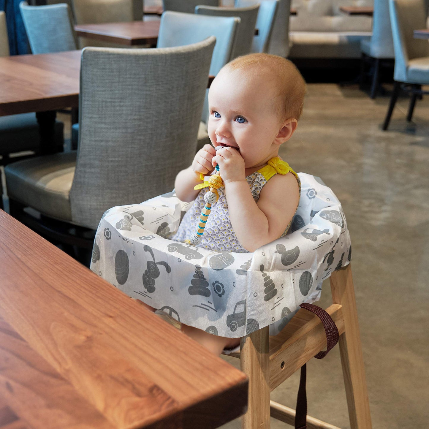 Disposable High Chair Covers For Restaurant And Home 10 Pack For Baby Kids Toddlers To Protect Against Germs And Messy Meals