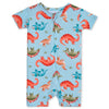 Gerber Unisex Baby Buttery-Soft Short Sleeve With Viscose Made Eucalyptus Romper, Snugosaurous, 12 Months Us