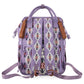 Wrangler Aztec Backpack Organized Daypack Travel Baby Bag With Stroller Strap And Side Bottle Pockets Wg2204-9110Lv