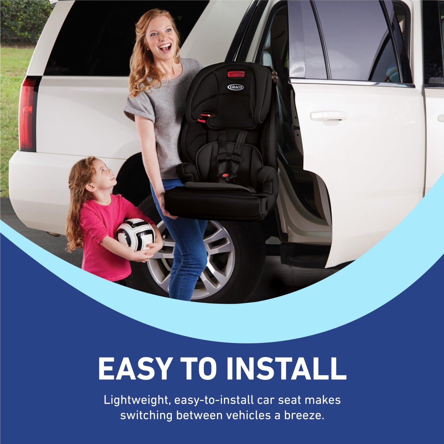 Graco Tranzitions 3-in-1 Harness Booster Car Seat, Forward Facing Car Seat, Highback, to Backless Booster, Eloise