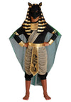 Fun Costumes Boys Anubis Halloween Costume | Kids Egyptian God Pharaoh Outfit | Includes Shirt, Pants, Belt with Drape, and Acce