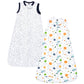 Hudson Baby Unisex Baby Interlock Cotton Sleeveless Sleeping Bag, Space, 12-18 Months