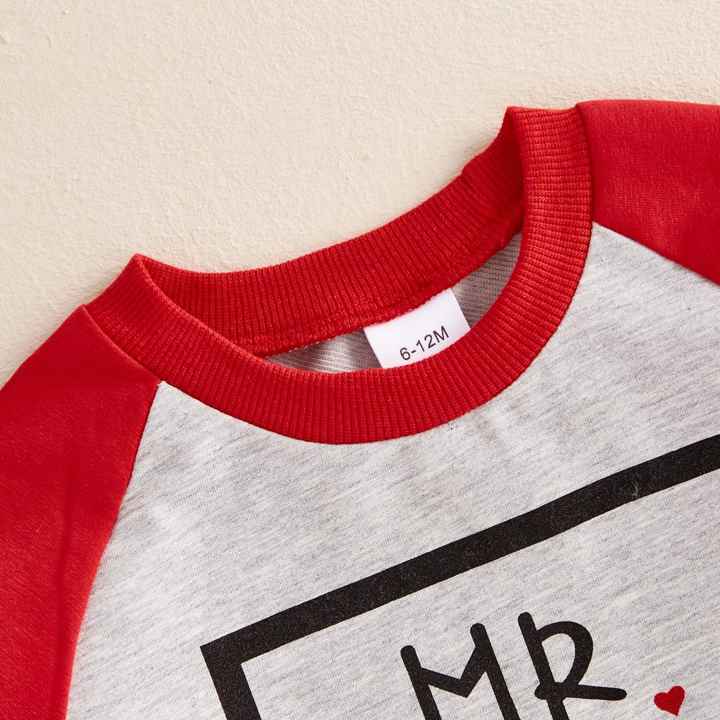 Baby Boy Fall Clothes Set Long Sleeve Letter Print Sweatshirt Pants Valentines Day Outfits 6 12 18 24 Months 2T (Gray, 12-18 Mon