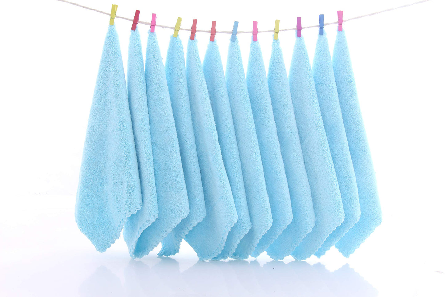 12 Pack Baby Washcloths - Extra Absorbent And Soft Wash Clothes For Newborns, Infants And Toddlers - Suitable For Baby Skin And