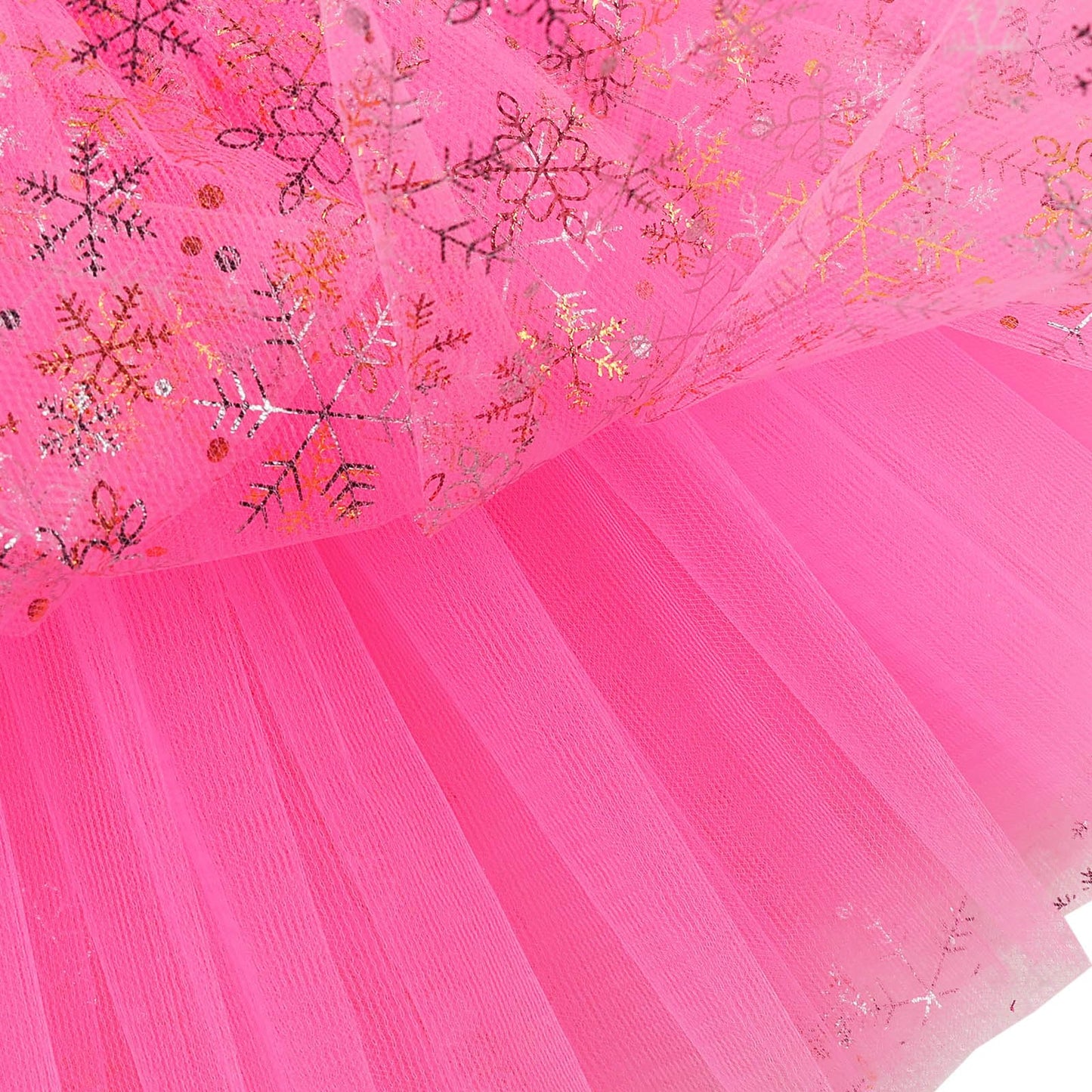 Tfjh E Little Girls Tutu Skirts Cosplay Party Dress Ballet Dance Costume Halloween Clothes, Snowflakepink