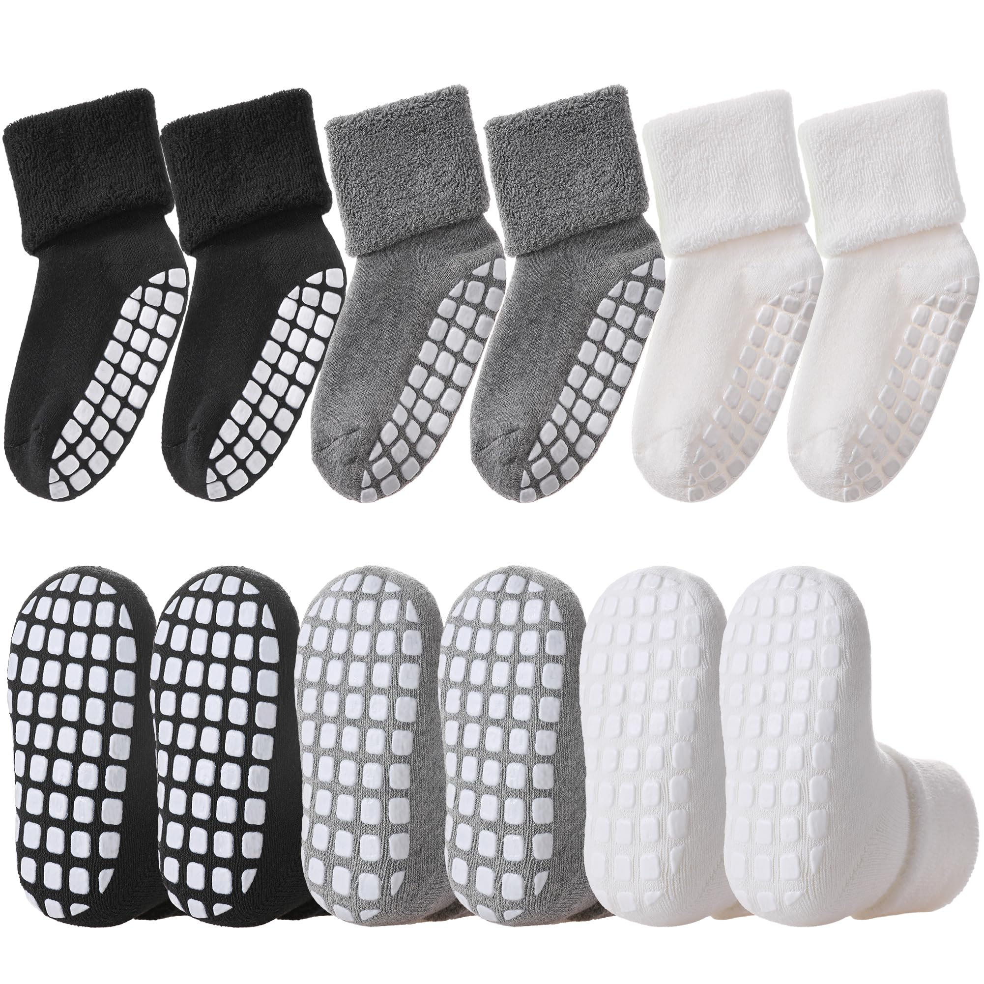 Lanleo Baby Girls Boys Non Slip Socks With Grips Toddler Kids Unisex W – Cutebab WBCBBB0C8J4T5DX