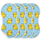 YYZZH Cartoon Cute Duck Heart Pattern Muslin Burp Cloths for Baby 4 Pack 100% Cotton Baby Washcloths Bibs for Boy Girl