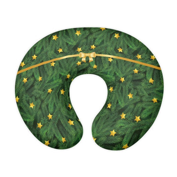 Panskyllis Christmas Tree Bowknot Nursing Pillow Detachable Newborn Original Breastfeeding Slipcover Case Removable Head Support