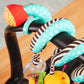 B. toys- B. baby- Wiggle Wrap- Baby Toy - Toy for Car Seat, Stroller, Crib - Spiral with 3 Hanging Toys - Rattle, Plush Bee & Te