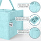 Mr. Pen- Baby Diaper Caddy Organizer, Mint Whisper, Baby Caddy Organizer With Handle, Compact Size, Collapsible & Portable