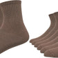 Mukhaksh (Pack Of 4 Pairs = 8 Socks Men Winter Woolen Warm Brown Ankle Length Socks